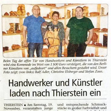 Holzdesign Zaus‘ Tag der offenen Tür in der Frankenpost