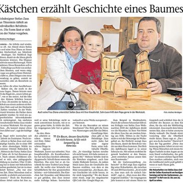 Die Frankenpost berichtet über Holzdesign Zaus
