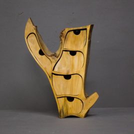 Kästchen aus Platane mit 5 Schüben
