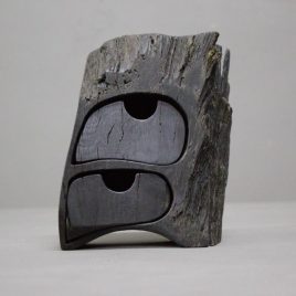 Kästchen aus Mooreichenholz mit 2 Schüben