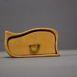 Kästchen Steichholzkästchen aus Erlenholz mit einem Schub