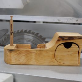 Zettelbox aus Erle ohne Stift