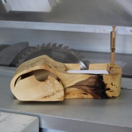 Zettelbox aus Ahorn ohne Stift