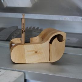 Zettelbox aus Ahorn ohne Stift